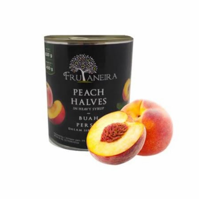 

f0fjhubfe00 Frutaneira Peach Halves, Buah Kalengan Peach 567 Gram DsGk