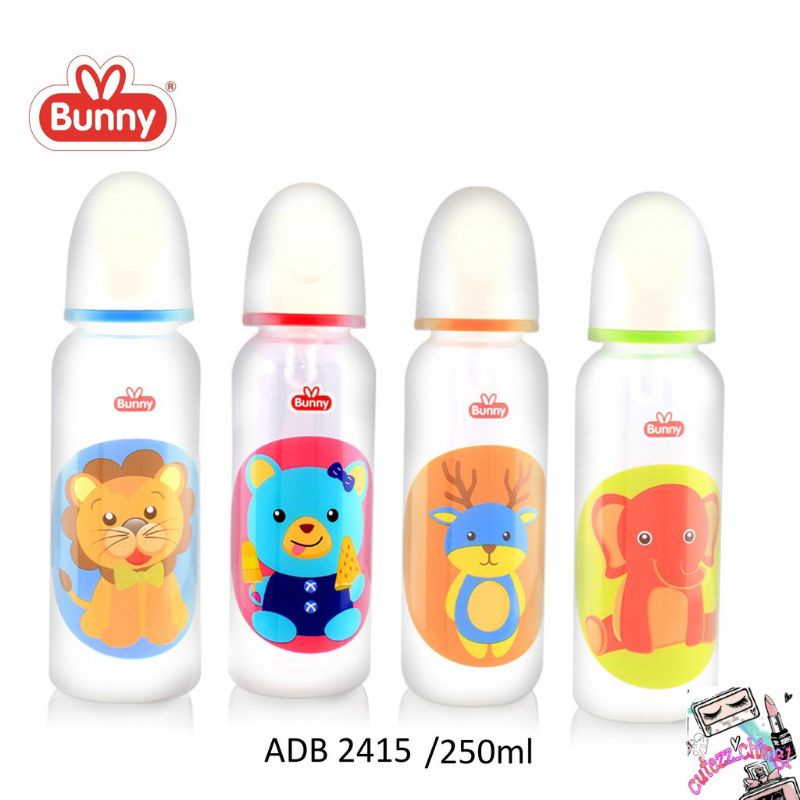 ☃Cutezz_Ching1☃Lusty Bunny Botol Susu Bayi Dot Gepeng Regular | 60ml | 125ml | 250ml