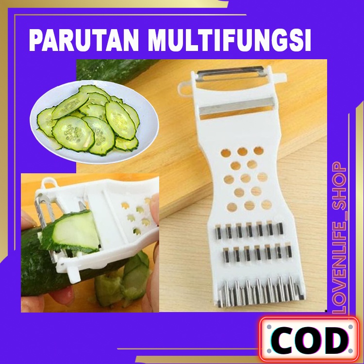 【BAYAR DITEMPAT】ALAT PARUT / PARUTAN SERBAGUNA / PEMOTONG DAN PENGUPAS KULIT BUAH / SAYUR KENTANG WO