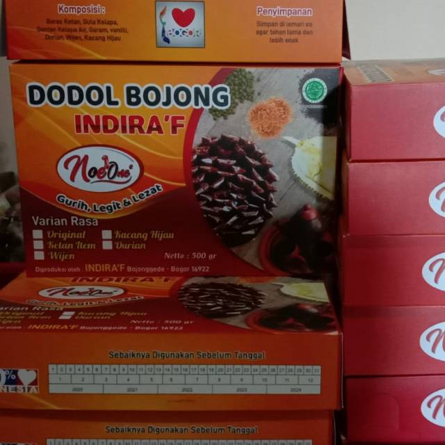 

Dodol mini khas Betawi, 1 Dus isi 25pcs. Rp. 37000