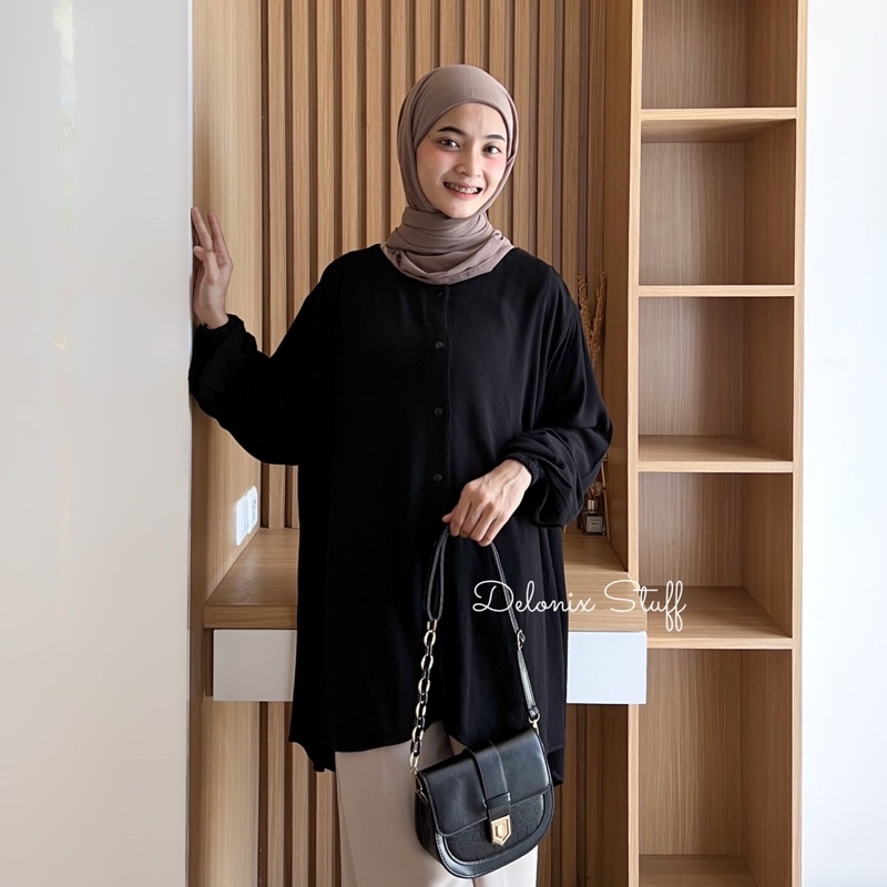 DELONIX | Oversize rayon shirt