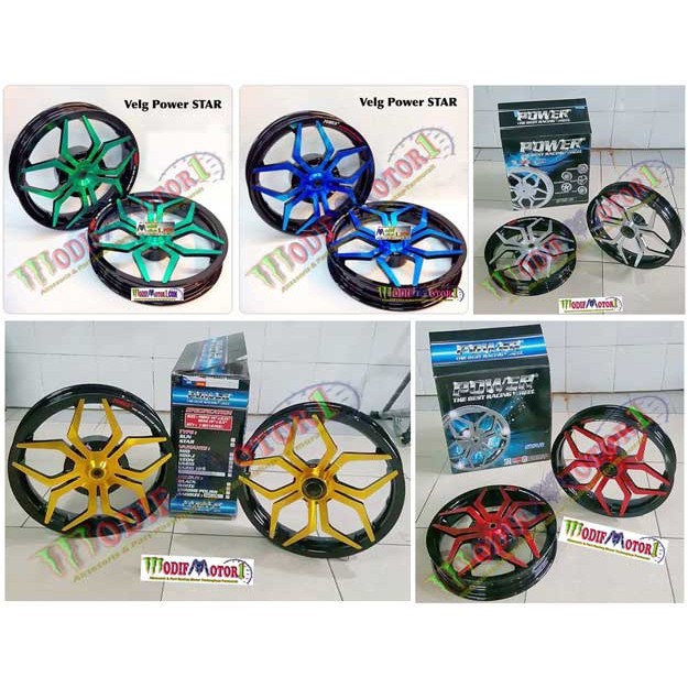 Velg Modifikasi Honda Scoopy Spacy Type Star Warna Metalik Shopee Indonesia