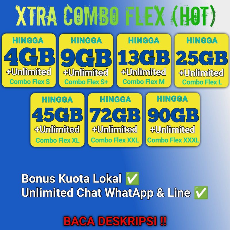 Kuota XL Xtra Combo Flex Isi Ulang Paket Data XL Murah Xtra Combo Plus HOT