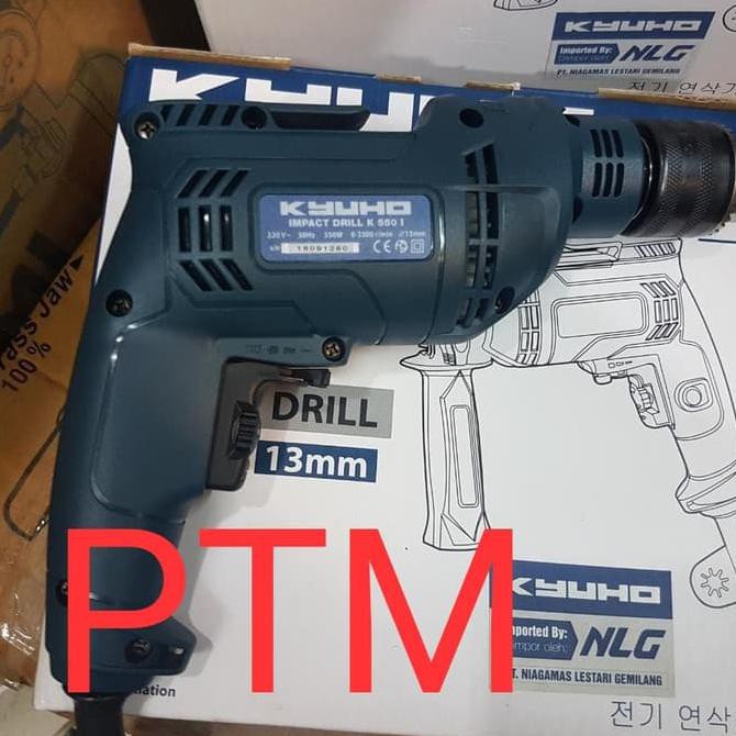 MESIN BOR TANGAN KYUHO K550i - BOR TEMBOK 13MM - IMPACT DRILL KYUHO