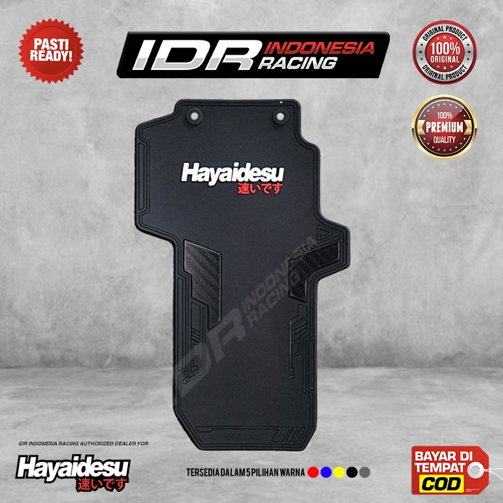 Hayaidesu Mudflap Kawasaki KLX 150 2009 2015 Mud Flap Guard Karet Penahan Lumpur Motor Premium