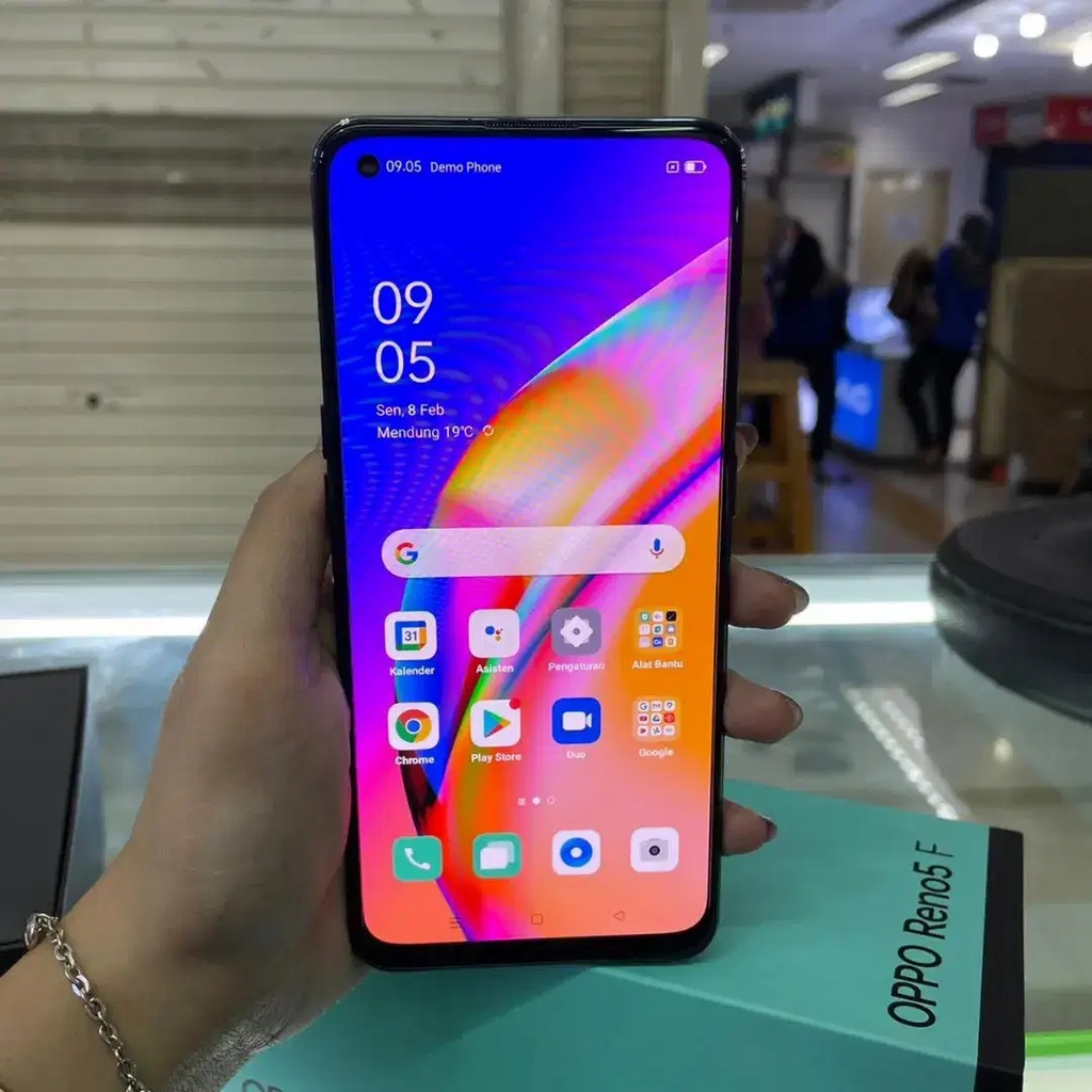 OPPO Reno5 F 8GB+128GB Garansi Resmi Oppo Reno 5 F 8 GB 128 GB