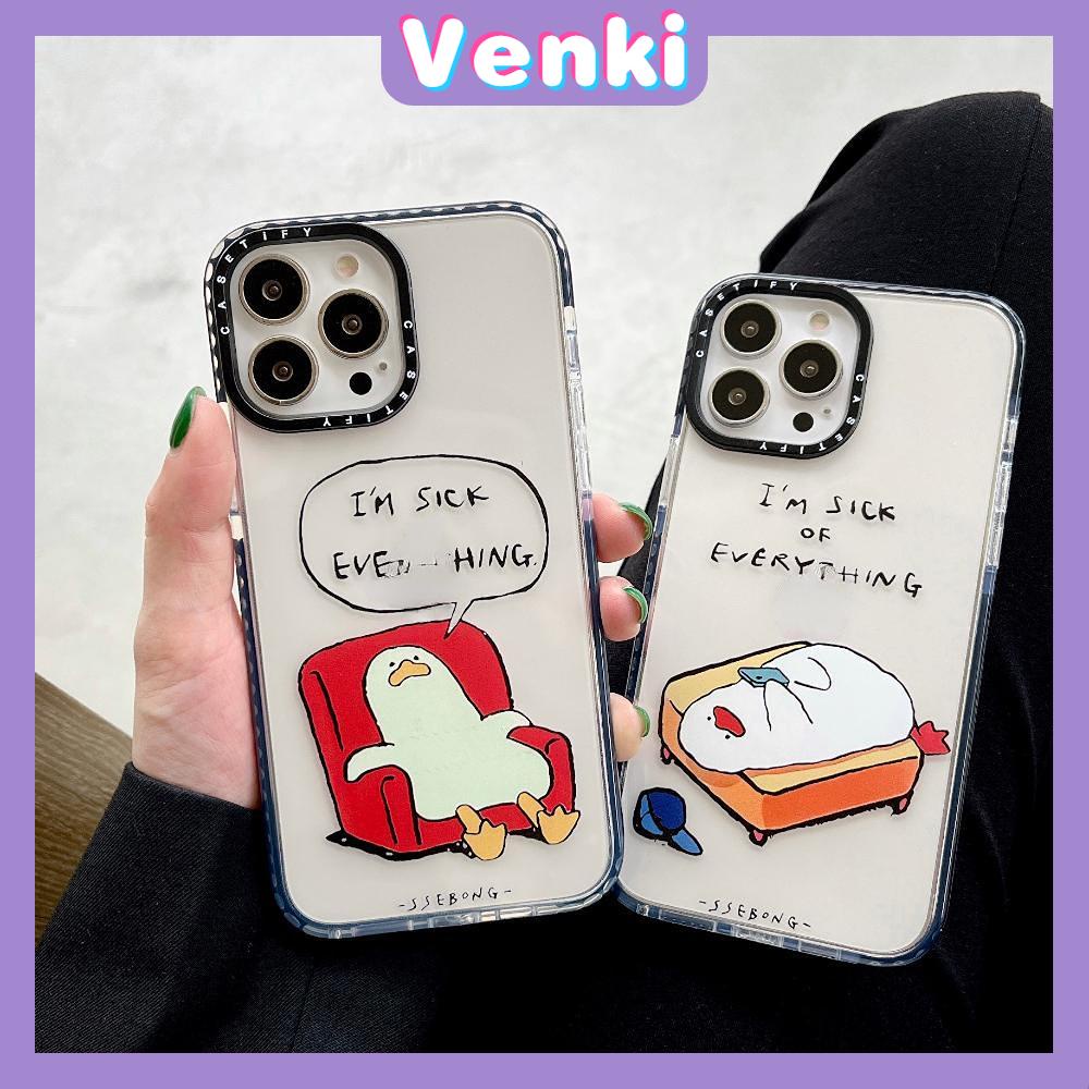 iPhone Case Silicone Soft Case Clear Case Thickened Shockproof Protection Camera Cartoon Cute Duck Compatible For iPhone 11 iPhone 13 Pro Max iPhone 12 Pro Max iPhone 7 Plus xr