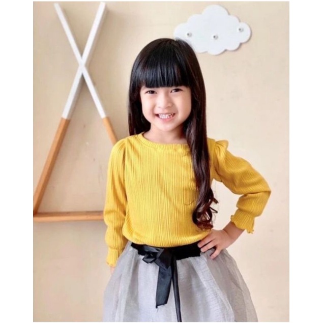 Alysa Long Sleeve 1-4 Tahun Blouse Anak Perempuan