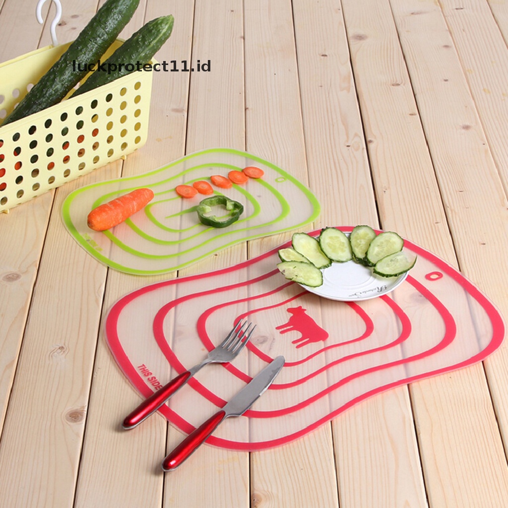 //HG&amp;ID// Plastic Kitchen Cutting Flexible Chopping Vegetable Fruit Mat Board Ultra-thin .