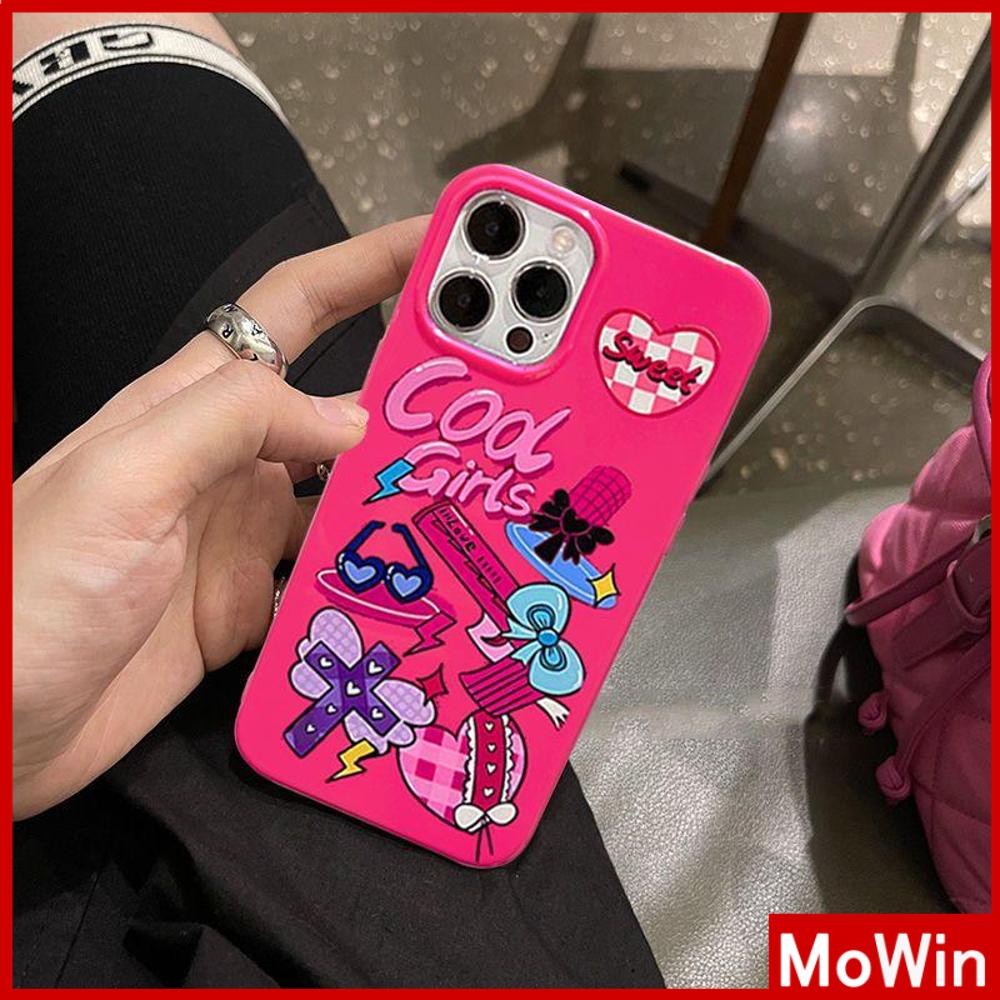 For iPhone 14 Pro Max iPhone Case TPU Soft Case Candy Glossy Case Shockproof Protection Camera Pink Cute Compatible For iPhone 13 Pro max 12 Pro Max 11 Pro max xr xs max 7Plus 7 8