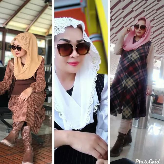 KERUDUNG INSTAN/HUDI/HIJAB BORDIR/KERUDUNG YENI WAHID