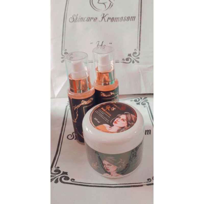 (BEST SELLER) DOUBLE BODY SERUM KROMOSOM + HB KROMOSOM SERUM 250ML