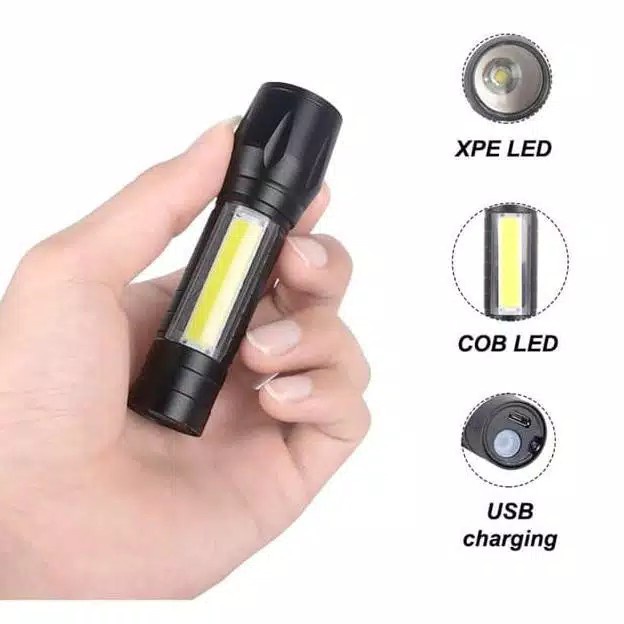 Senter Lampu Swat Mini Zoom | Senter Police LED- U3