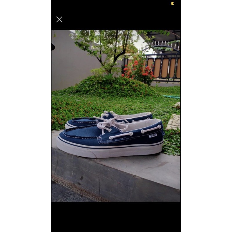 Vans zapato del barco blue/true white