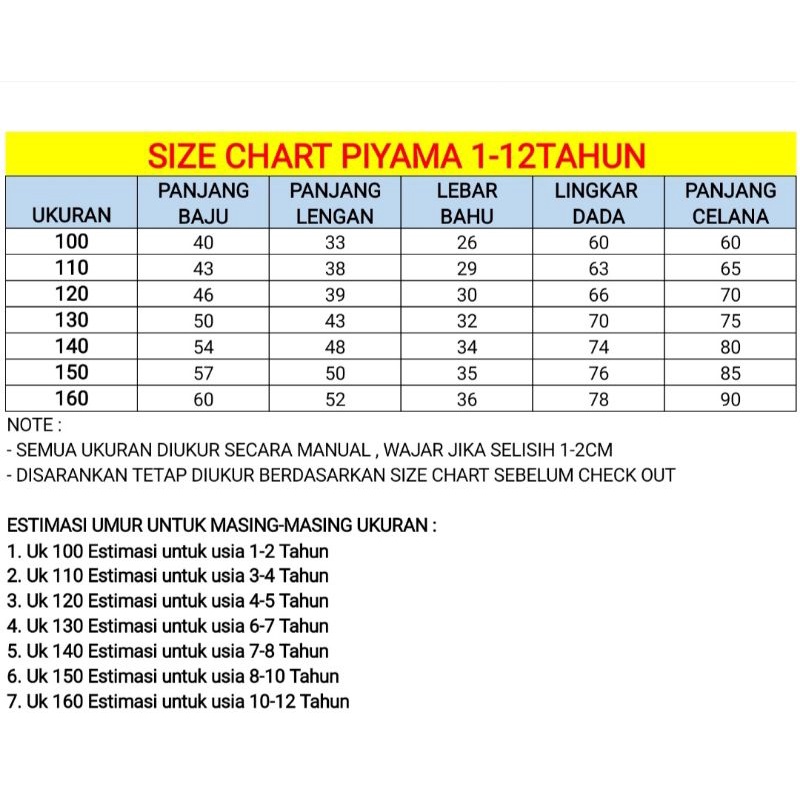 1-12 TAHUN SETELAN PIYAMA ANAK COUPLE IMPORT / BAJU TIDUR BAYI ANAK-ANAK IMPORT LENGAN PANJANG