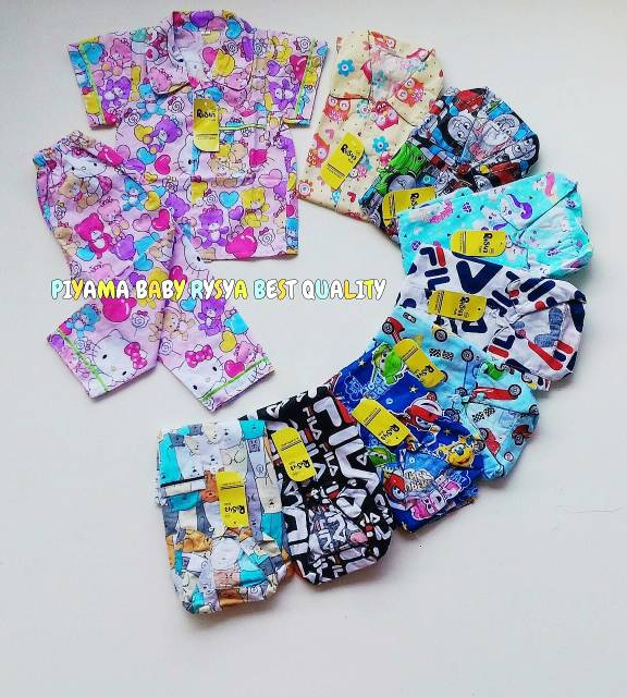 Piyama Anak katun Cewek Cowok Murah baju tidur anak