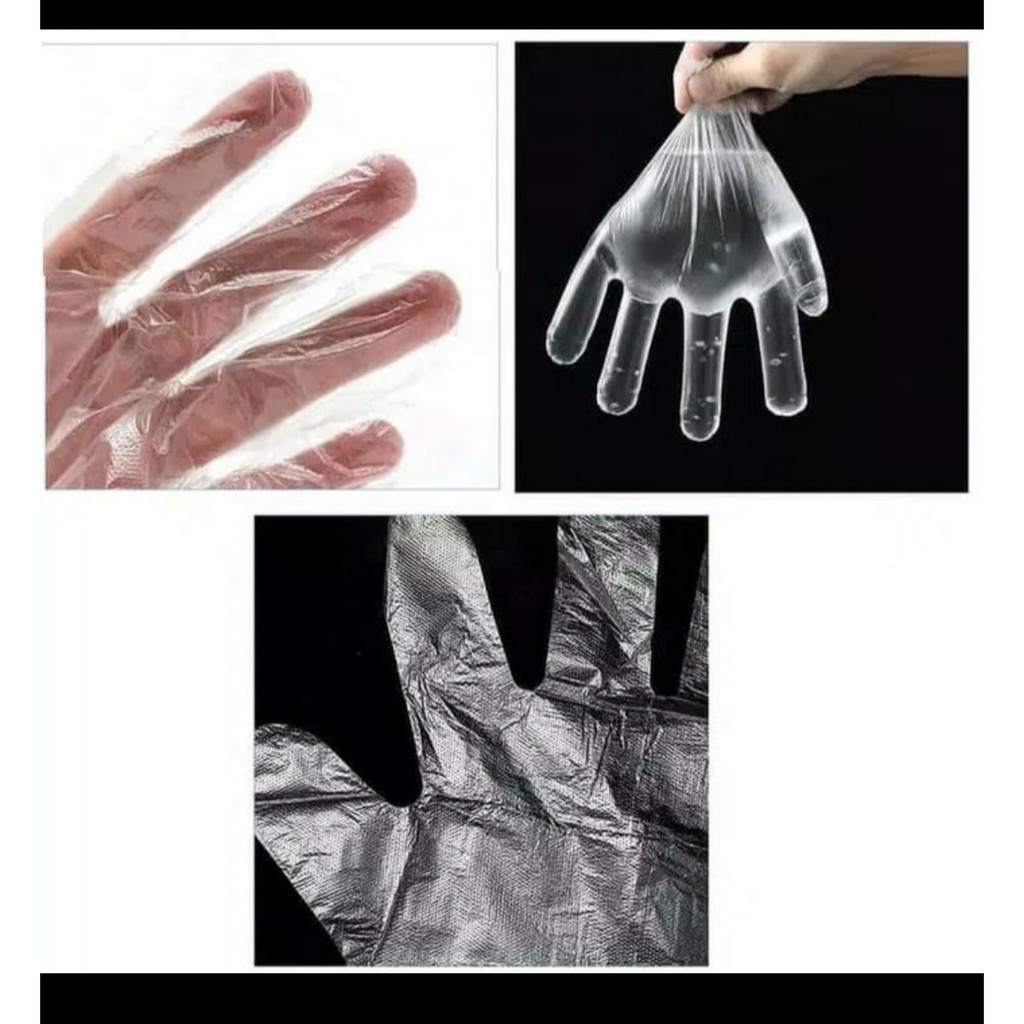 SARUNG TANGAN PLASTIK HIGIENIS ( HAND GLOVE ) ISI 100