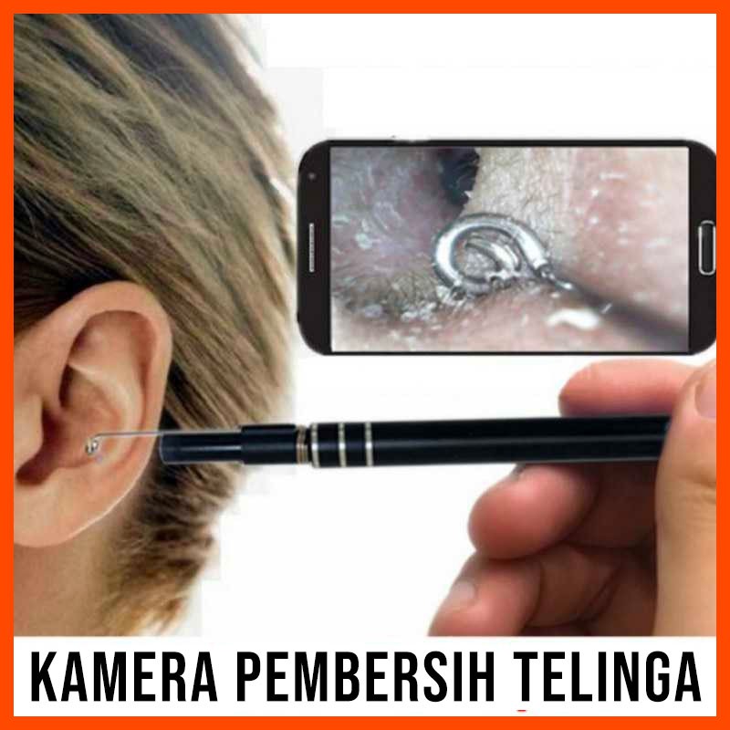 3 in 1 Kamera Endoscope Pembersih Telinga Dengan USB &amp; Kepala Korek Kuping