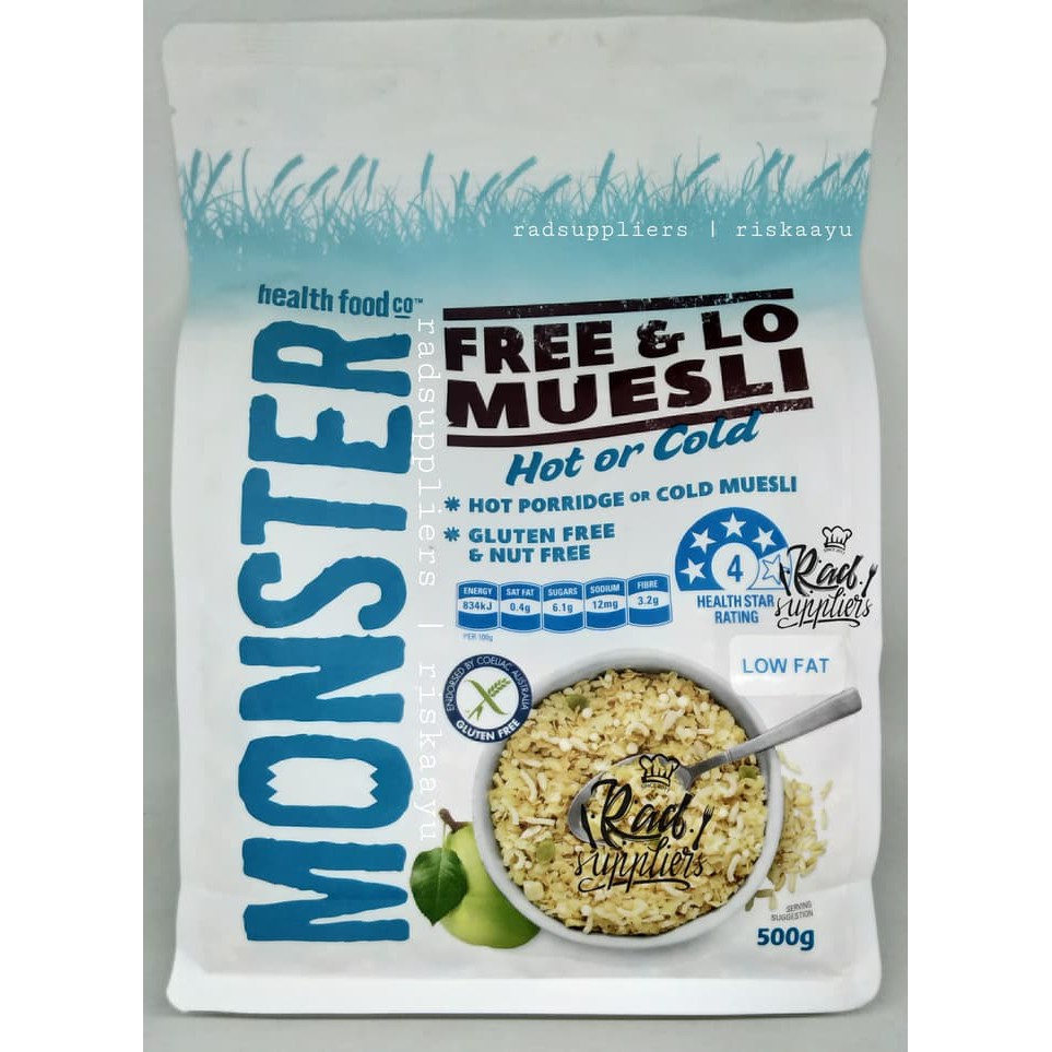 

Monster Muesli- Free&Lo Muesli 500gr- Gluten Free&Nut Free-. Best !