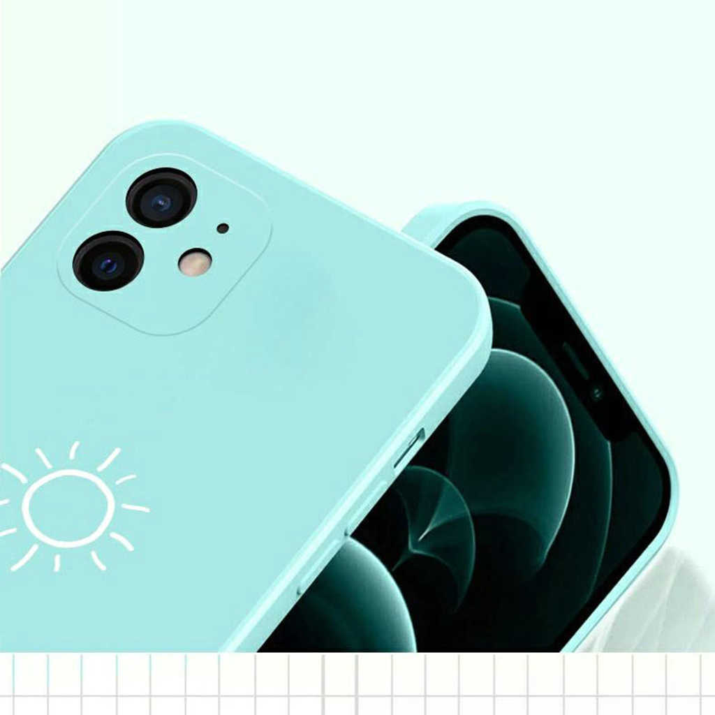 Sunshine Casing Silikon iPhone 13 Pro MAX 12 Pro MAX 11 Pro MAX X XS MAX XR 7 Plus 8 Plus Motif Kotak