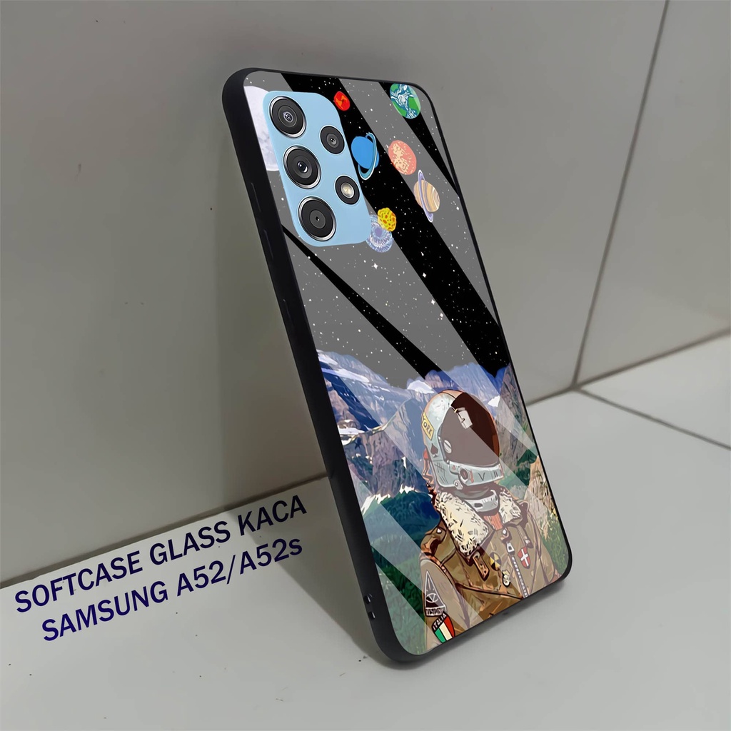 Softcase Glass Kaca SAMSUNG A52- Case Hp Pelindung Handphone SAMSUNG A52s [ A27]