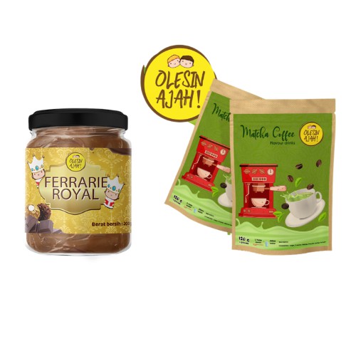 

Promo OlesinAjah Selai Ferrarie Royal 200Gr + Matcha Coffe Premium Flavoured Drink - 120G
