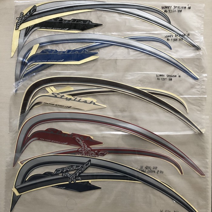 STRIPPING Striping/Sticker/Polet Motor HONDA Scoopy Stylish ISS 2016