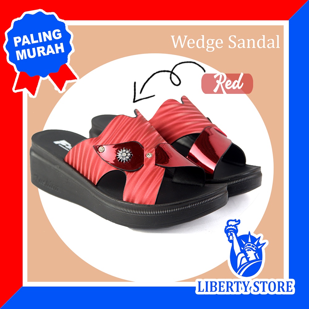 Sandal Wedges Wanita Import Kekinian XAXA 6910