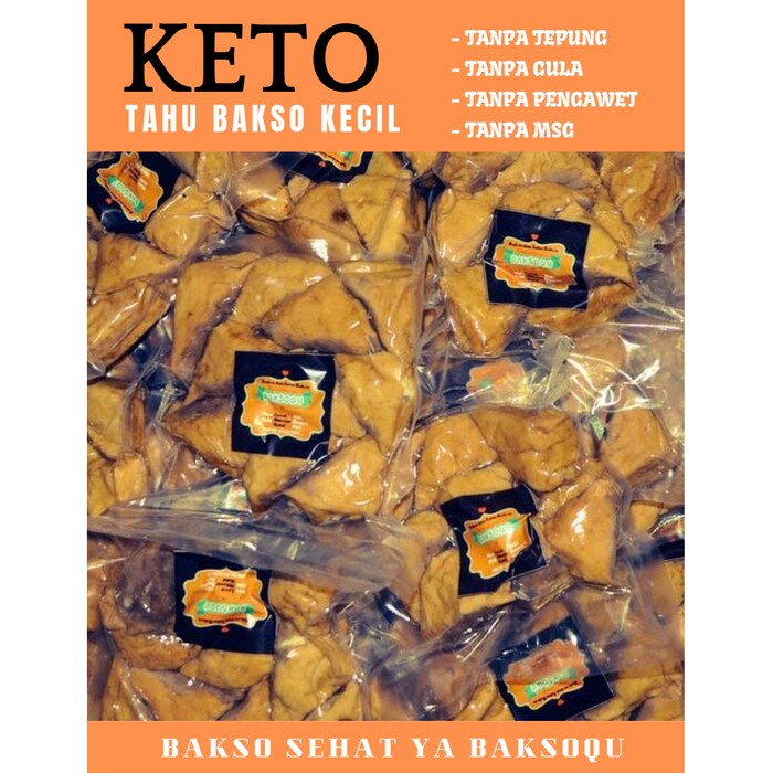 

Tahu Bakso Segitiga kecil Keto BaksoQu (Diet Ketogenic)