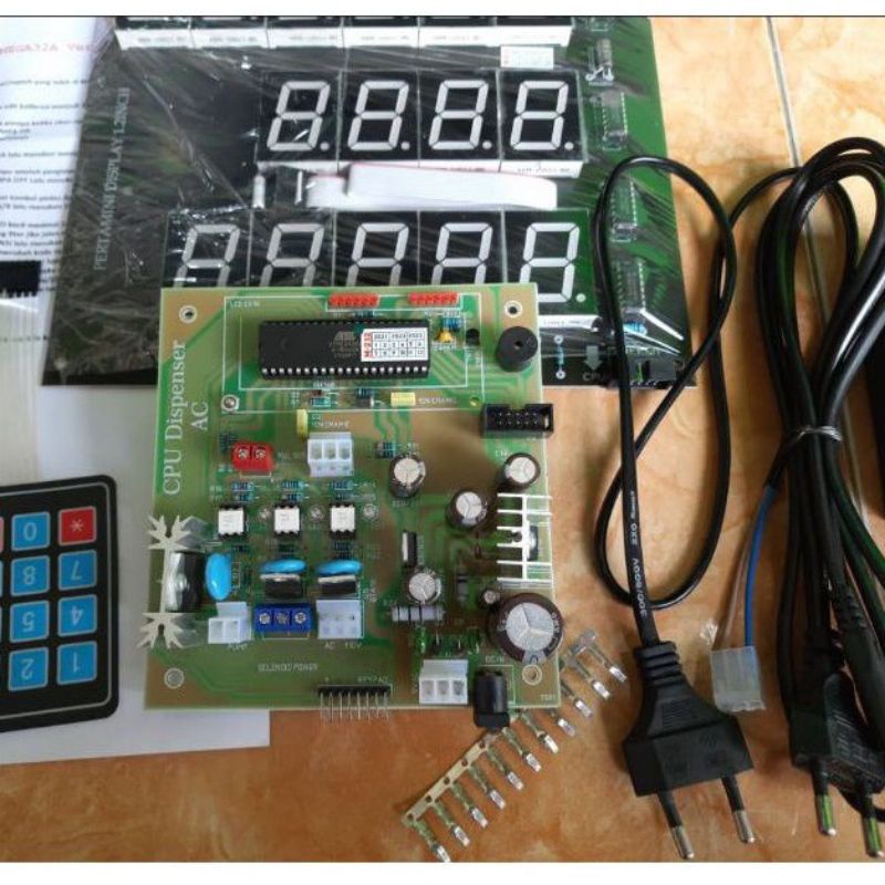 Set CPU Pom Mini AC IC Atmega 16/32 Versi Terbaru Modul CPU Pertamini Digital
