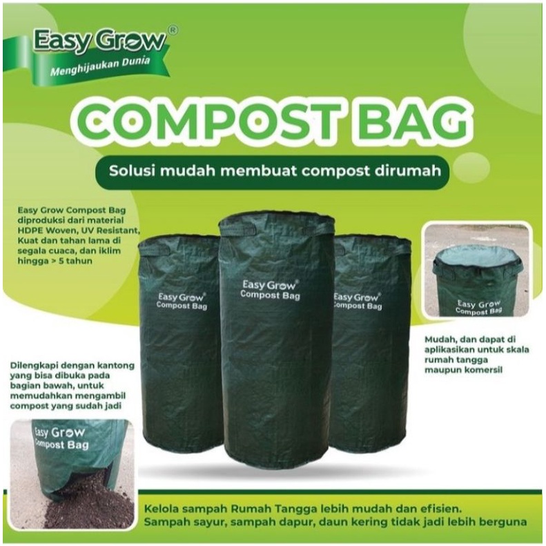 Jual LARGE 200 L COMPOST BAG EASY GROW 200 LITER/KOMPOS BAG EASY GROW