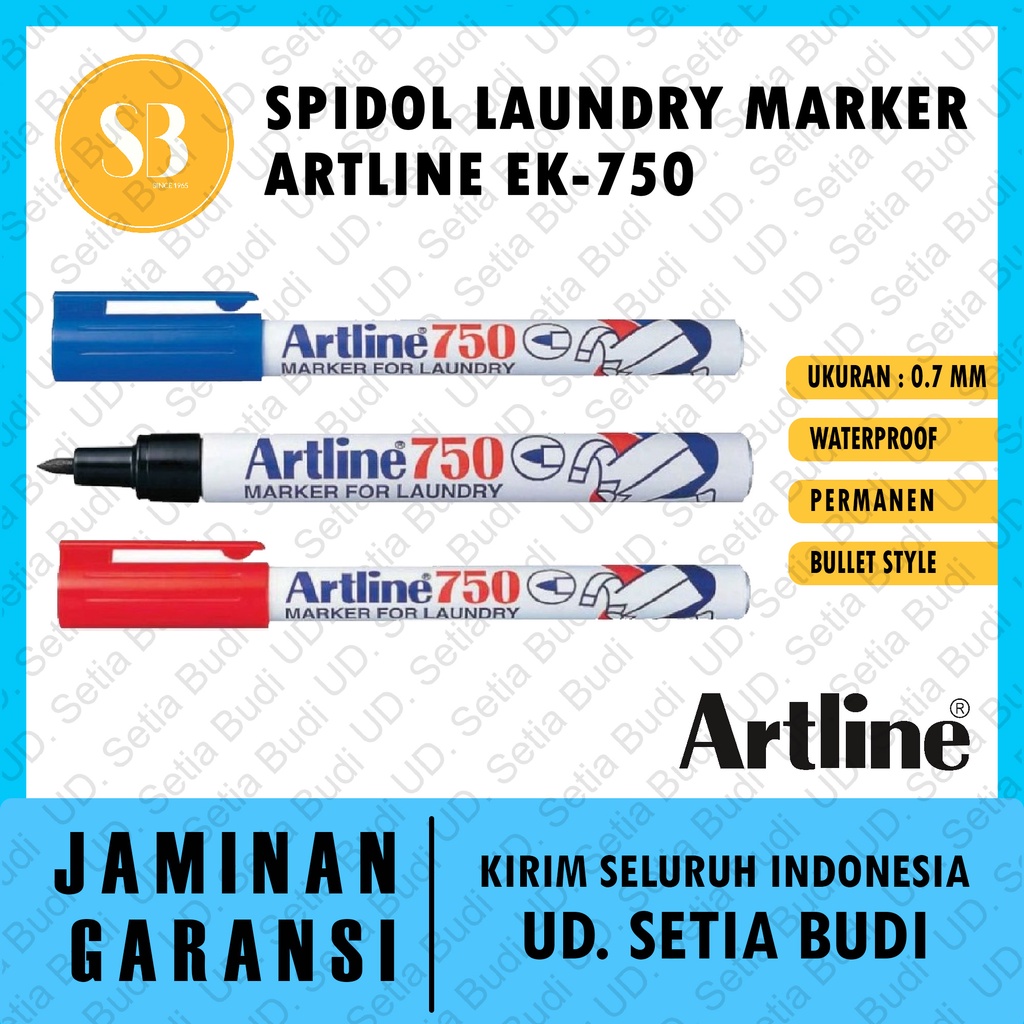 Spidol Laundry Marker Artline EK-750