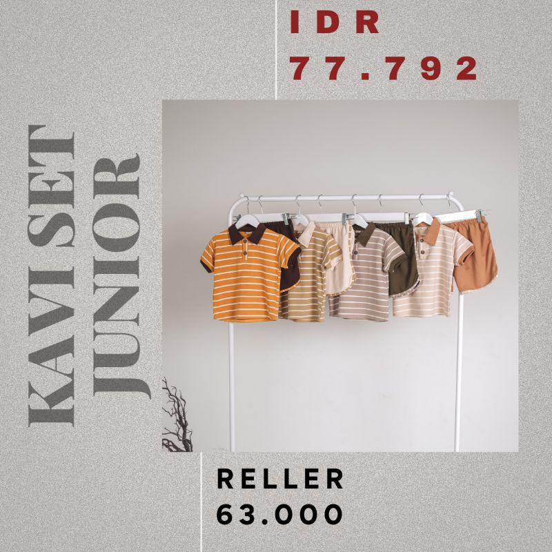 KAVI SET - Baju Anak Laki Laki Perempuan Setelan Bayi Baby Kids Cewek Cowok Terry Cotton Murah 1 2 3 4 5 6 TAHUN