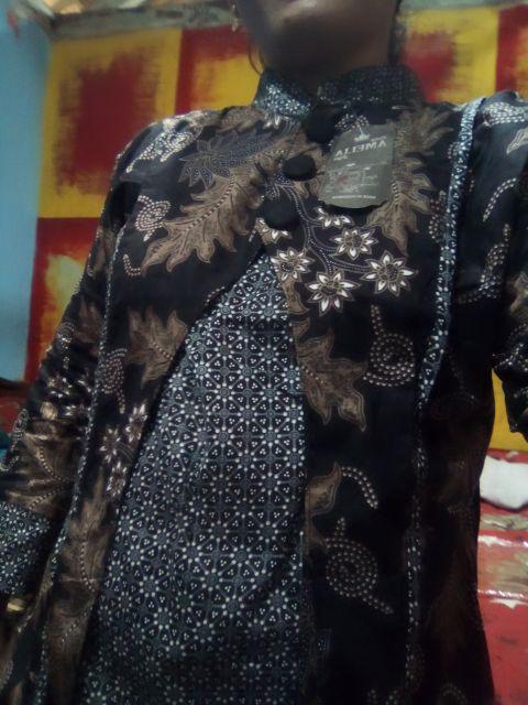 Blus Davina Lawasan Daun #3 Blouse Batik Cewek Blus Batik Wanita Seragam Batik Kantor Batik Muslim