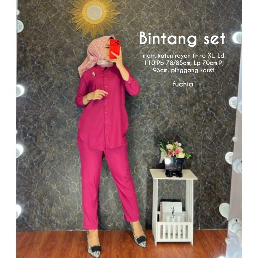 BINTANG SET CELANA WANITA KATUN PREMIUM