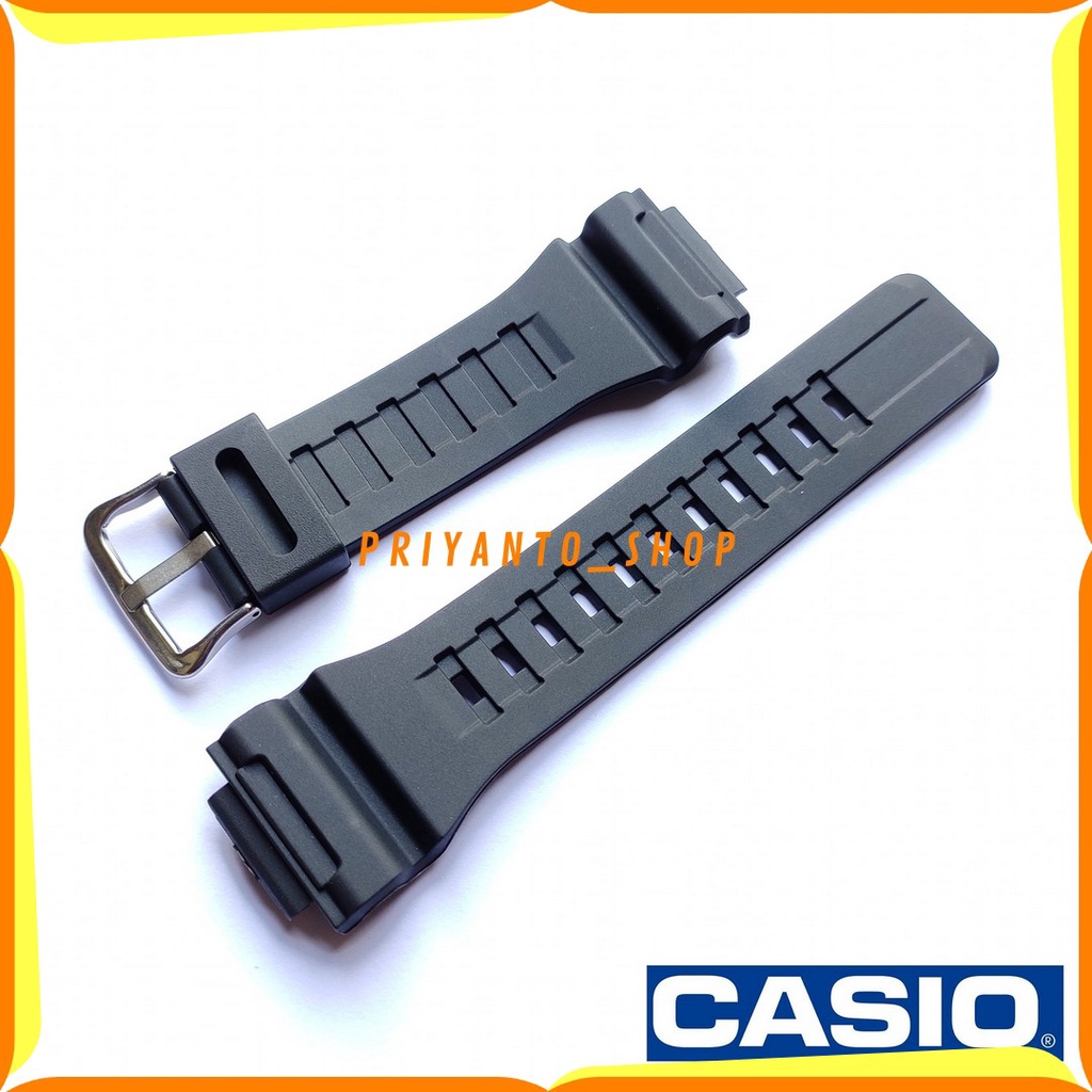 Tali Strap Jam Tangan Casio W-735 W 735H W735h Aftermarket Black