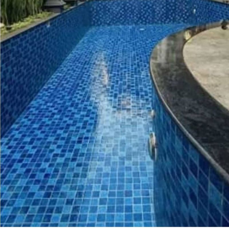Keramik Kolam Renang Biru/Roman Keramik Kolam Renang Biru 30x30cm/Keramik Kolam Renang Roman Biru