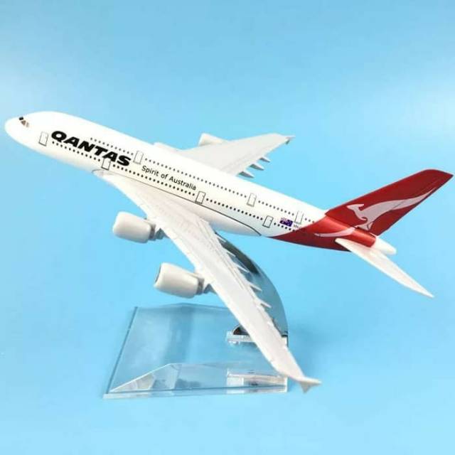 Diecast Pesawat Qantas Airlines - Miniatur Die cast Plane