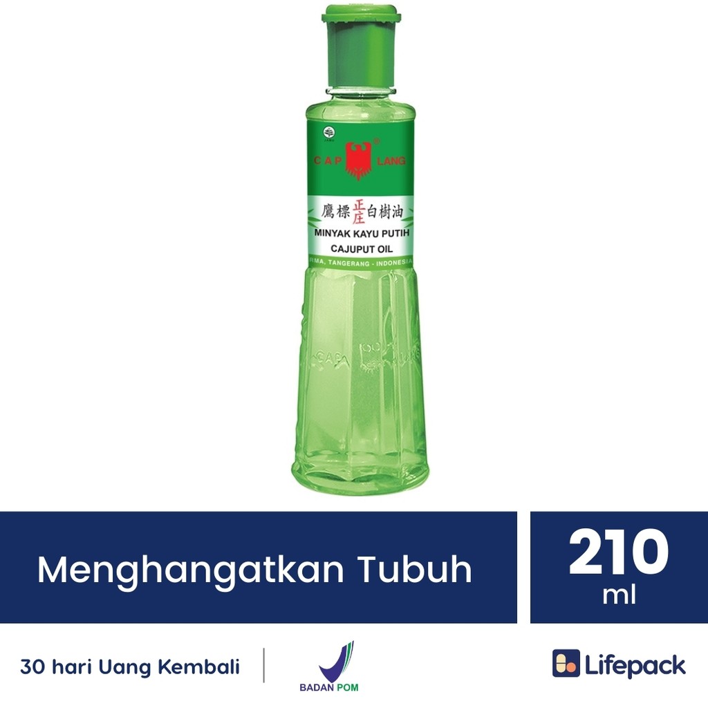 Cap Lang Minyak Kayu Putih - Minyak Kayu Putih Pereda Sakit Perut, Perut Kembung - Lifepack-210 ML