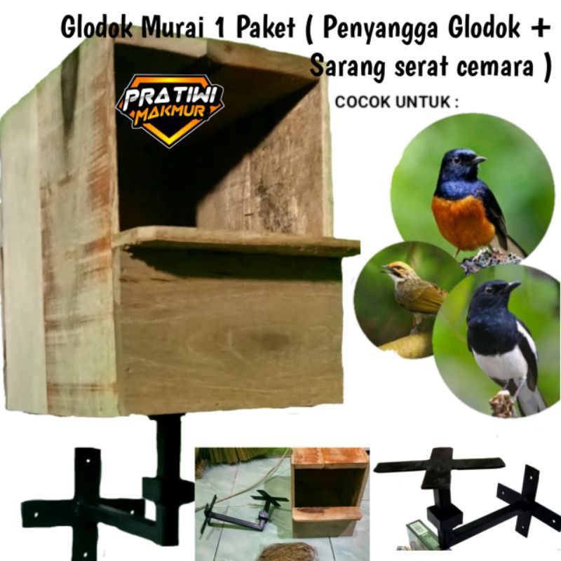 Glodok murai jalak dengan penyangga Glodok anti semut