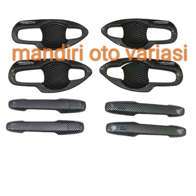 Outer handle carbon daihatsu xenia 2022 outer handle keyless variasi eksterior mobil