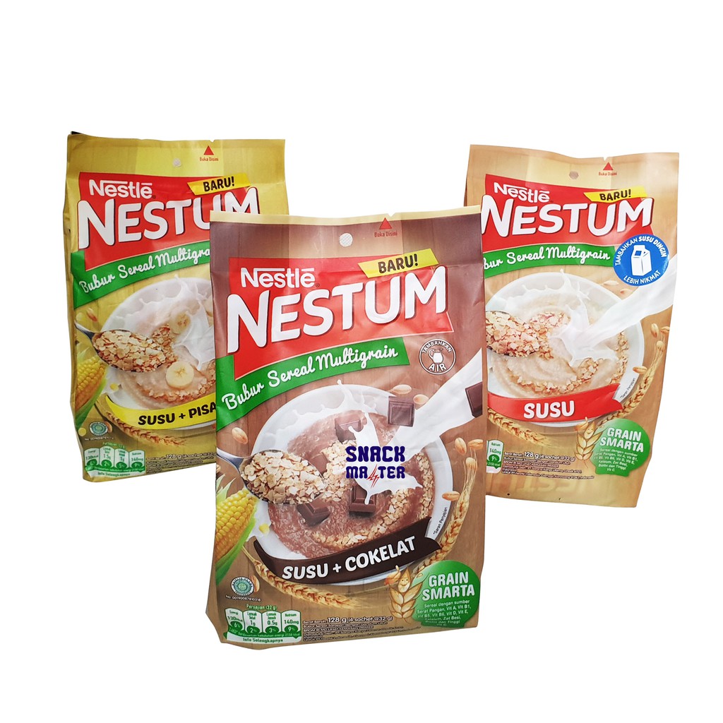 Nestle Nestum Bubur Sereal Multrigrain Netto 4 Bks X 32 Gr Shopee Indonesia