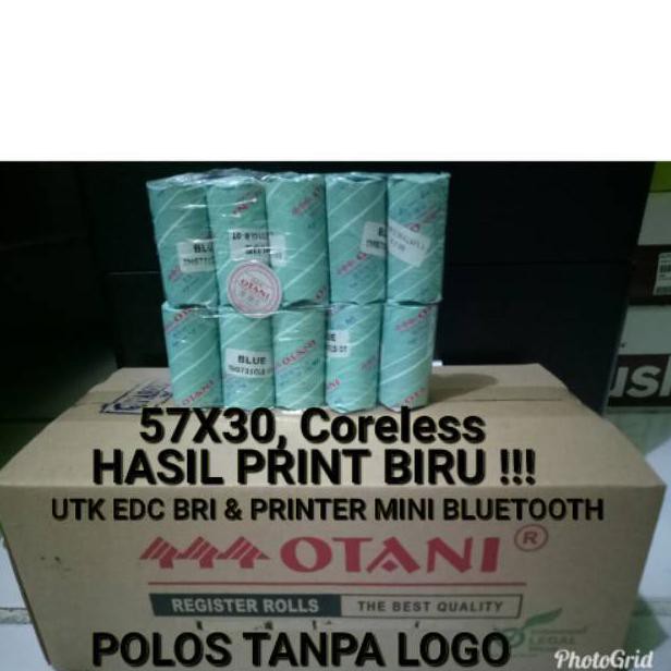 

Kertas Struk Thermal EDC BRI dan Printer Bluetooth Terkecil 1Pak isi 10Roll 57x30,Tanpa Core