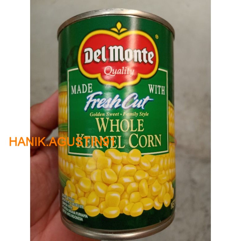 

DEL MONTE WHOLE KERNEL CORN 418g