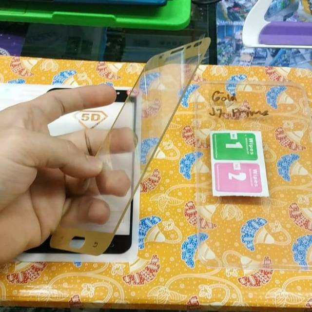 Tempered glass full samsung j7 prime j7prime golira glass full mantap