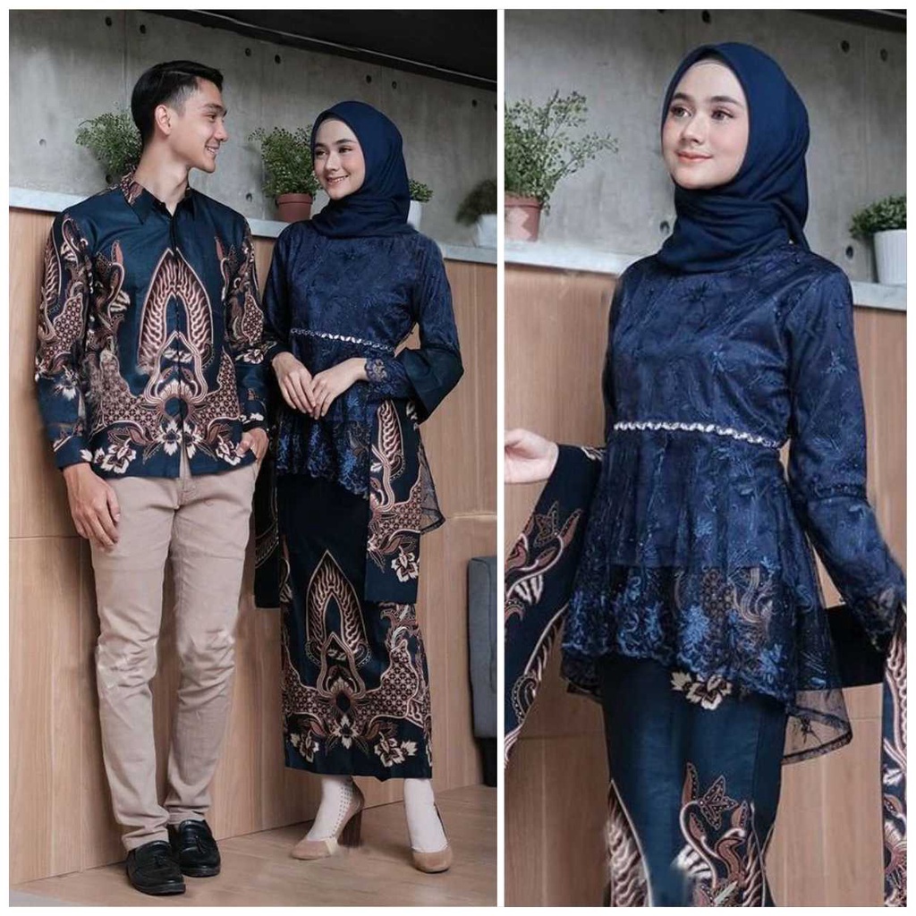 Batik Couple Kebaya Modern Kebaya Wisuda Lamaran Baju Tunangan Batik Brukat Terbaru Baju Couple Kondangan Terbaru 2022