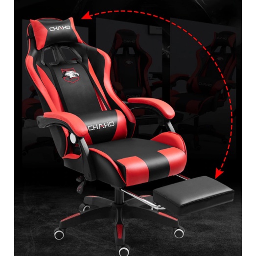 Bangku Gaming Kursi Gaming Chaho Chair Kursi Kerja Hidrolik Horizontal Footrest Kursi Balap