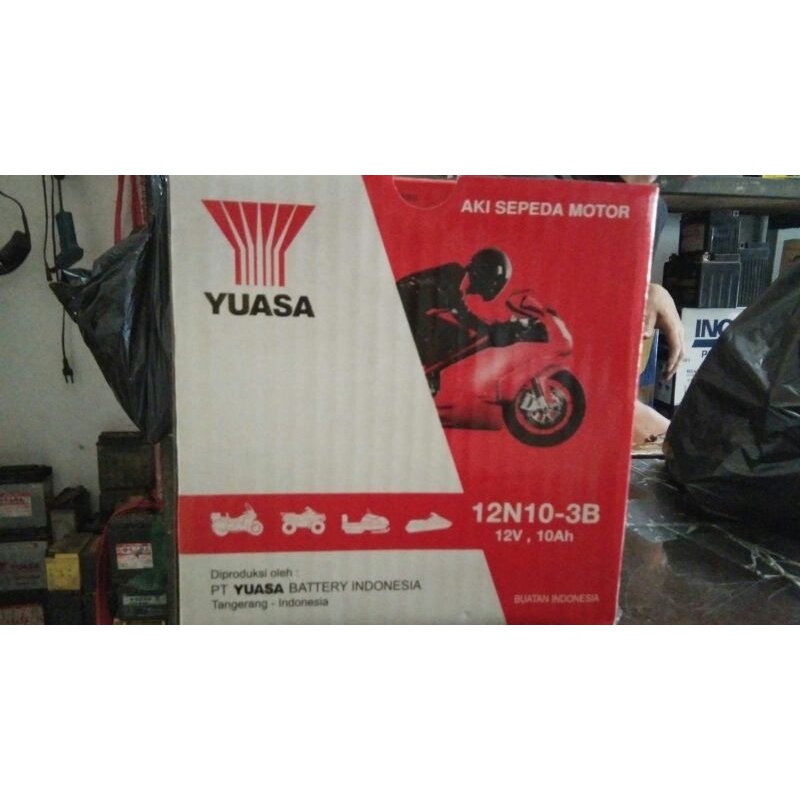 Accu Yuasa G12N10-3B 12V 10AH Aki Motor Thunder 250cc Vespa Excel