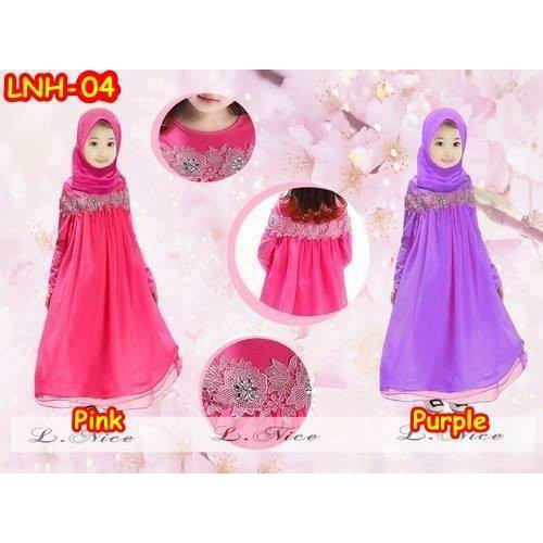 LNH - 04 BAJU MUSLIM GAMIS ANAK PEREMPUAN / UKURAN KECIL