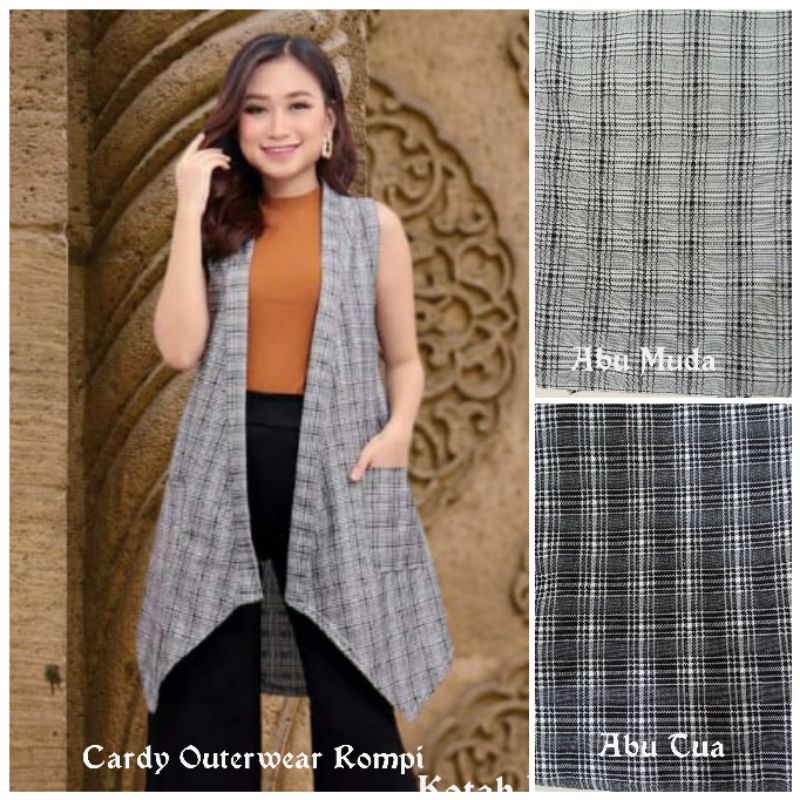 Cardigan Tanpa Lengan / Outerwear model Rompi Wanita / Outer Wanita